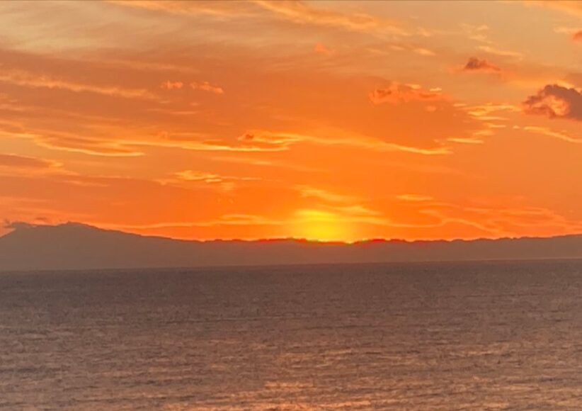 荒崎公園　夕日の丘