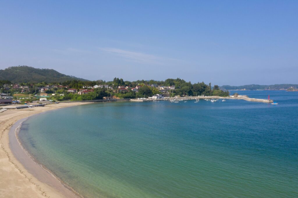 小田の浜海水浴場|海岸シーン