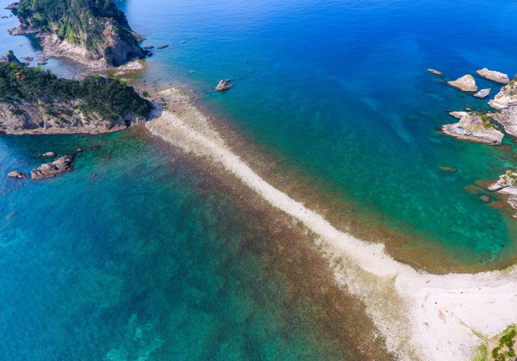 海辺の街の景観|堂ヶ島

