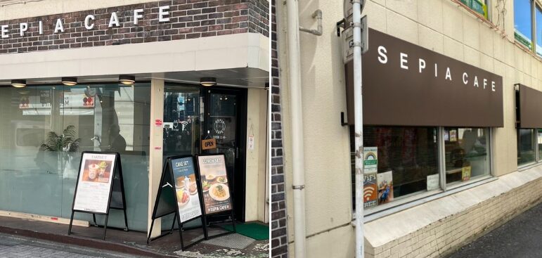 SEPIA CAFE 冒頭の印象的なカフェシーン