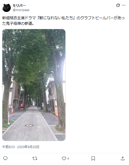 ②鬼子母神参道：5tap周辺の日常の街並み