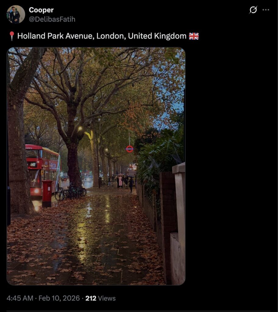Holland Park Avenue：最終回で瀬名と南が教会まで走るシーン