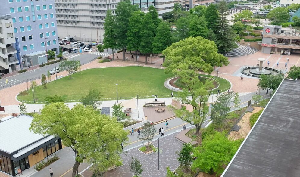 ②：阪神尼崎駅前　中央公園｜屋台「たいちゃん」の出店場所